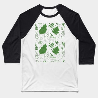 Leaf fern pattern Baseball T-Shirt